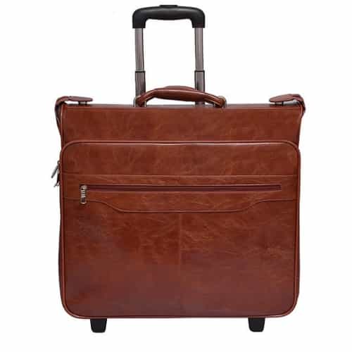 Leather corporate gifts trolley bag supplier