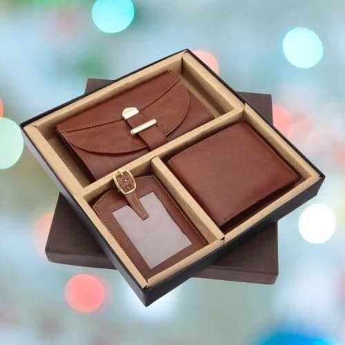 Genuine Leather Gift combo CI-3448 | Corporate Gifts